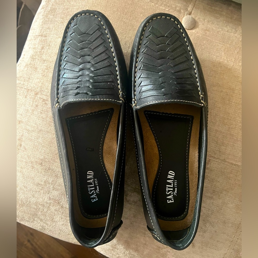Eastland Leather Loafers - very dark olive